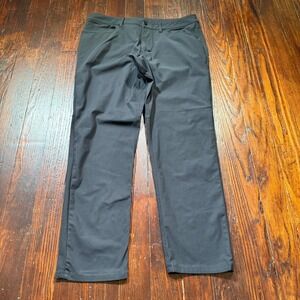Lululemon Pants Mens 34x30 Black ABC‎ Classic Fit Athleisure Golf Travel EUC